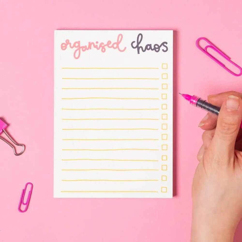 ($8) Notepad - Organised Chaos